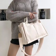 Canvas Tote Bag with Large Capacity for Women