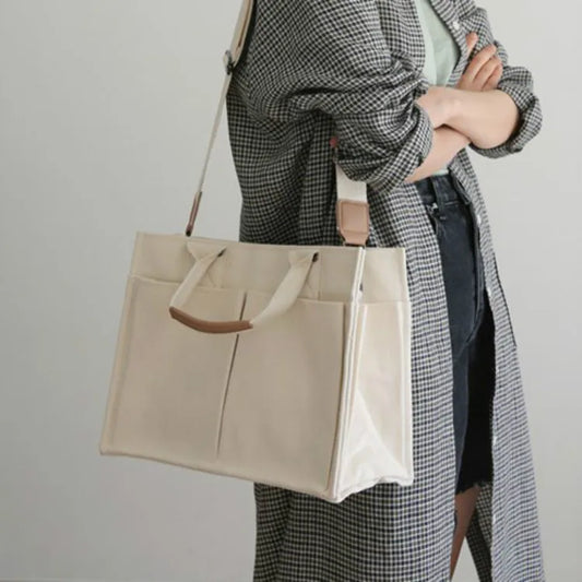 Canvas Tote Bag with Large Capacity for Women