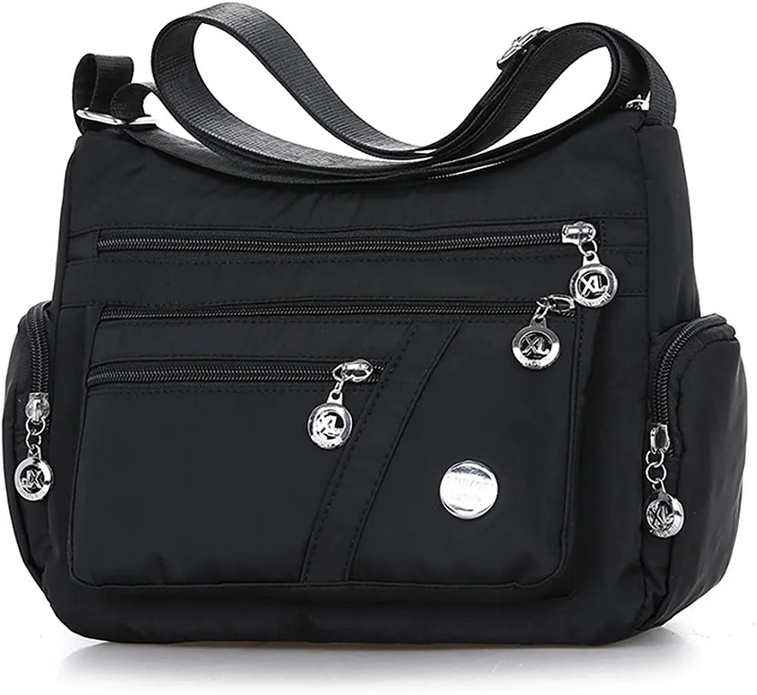 Canvas Crossbody Bag Women Casual Handbag Shoulder Nylon Lightweight Waterproof