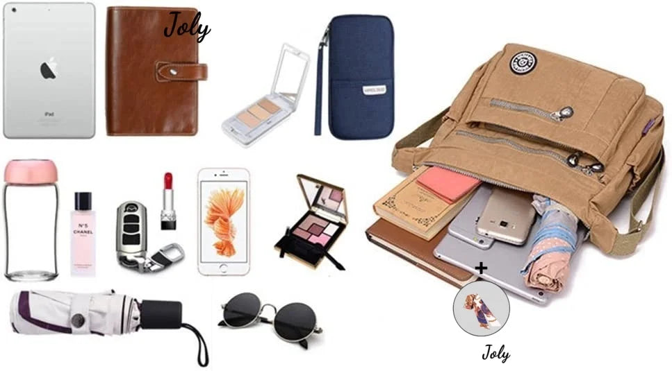 Nylon Crossbody Handbag for Women Waterproof
