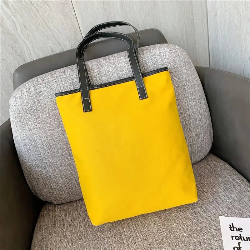 Canvas Big Bag Fashionable Style Messenger Bag Large Capacity Tote Bag
