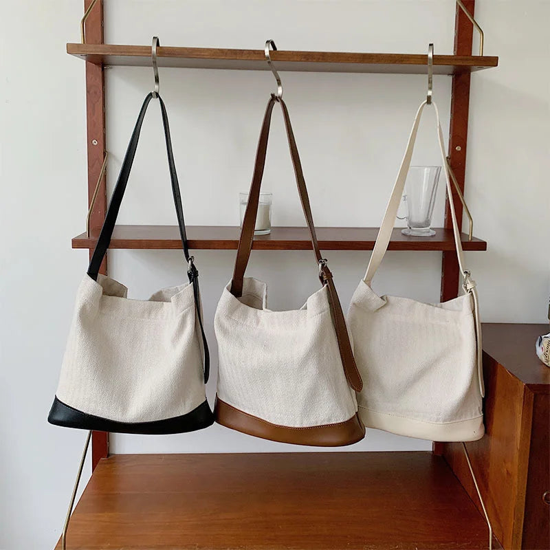 Canvas Women's Shoulder Bag Shopper Messenger Crossbody Handbags