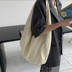 Canvas Crossbody Bag Large Capacity Retro Shoulder Bag for Women