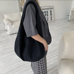 Canvas Crossbody Bag Large Capacity Retro Shoulder Bag for Women