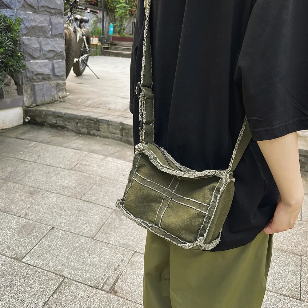 Canvas Crossbody Bag Soft Literary Ladies Cloth Handbags Vintage Casual