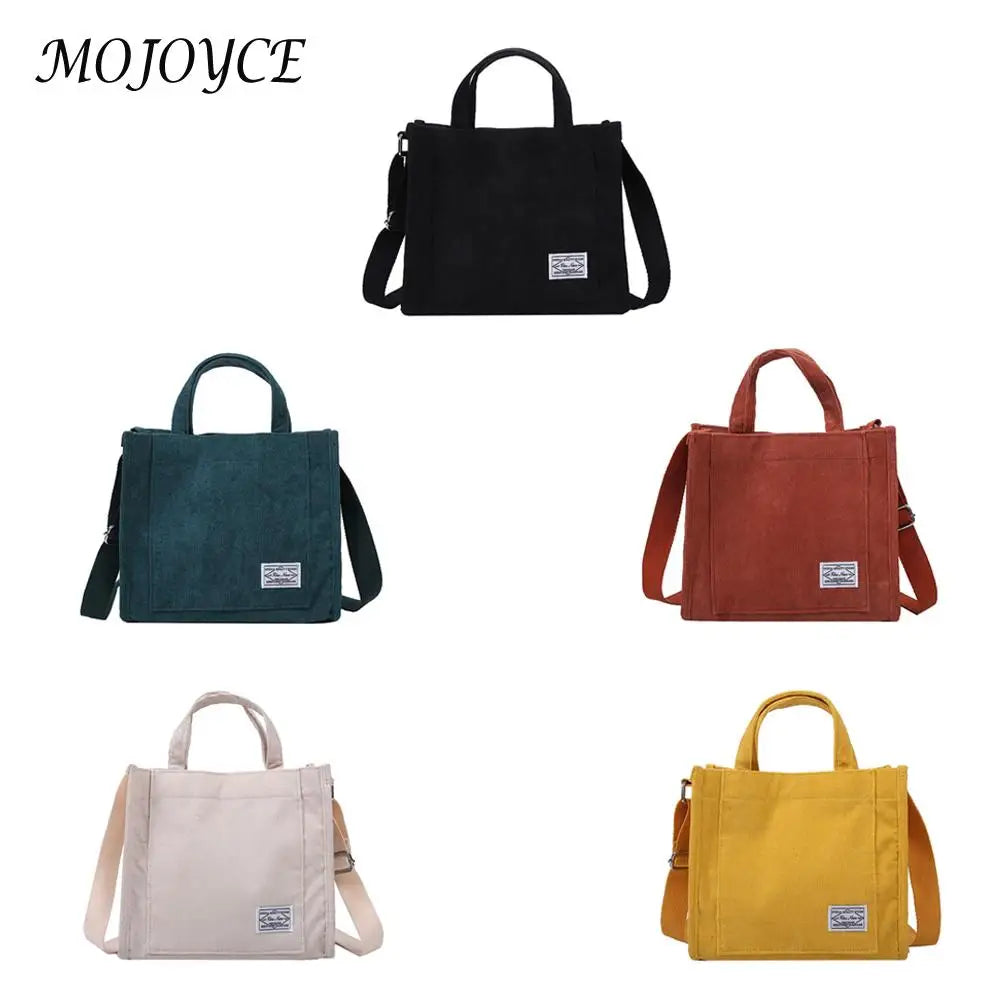 Canvas Crossbody Bags Small Solid Lady Shoulder Handbags Totes for Women