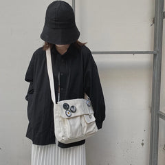 Canvas Diagonal Cross Bag Large Capacity Shoulder