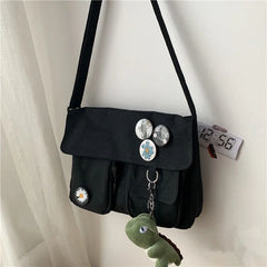 Canvas Diagonal Cross Bag Large Capacity Shoulder Ba