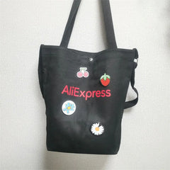 Canvas Diagonal Cross Bag Casual Version Large Capacity Shoulder Bag