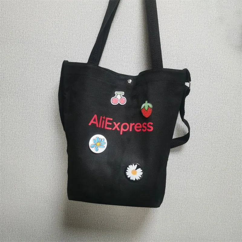 Canvas Diagonal Cross Bag Casual Version Large Capacity Shoulder Bag