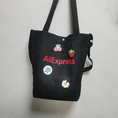 Canvas Diagonal Cross Bag Casual Version Large Capacity Shoulder Bag
