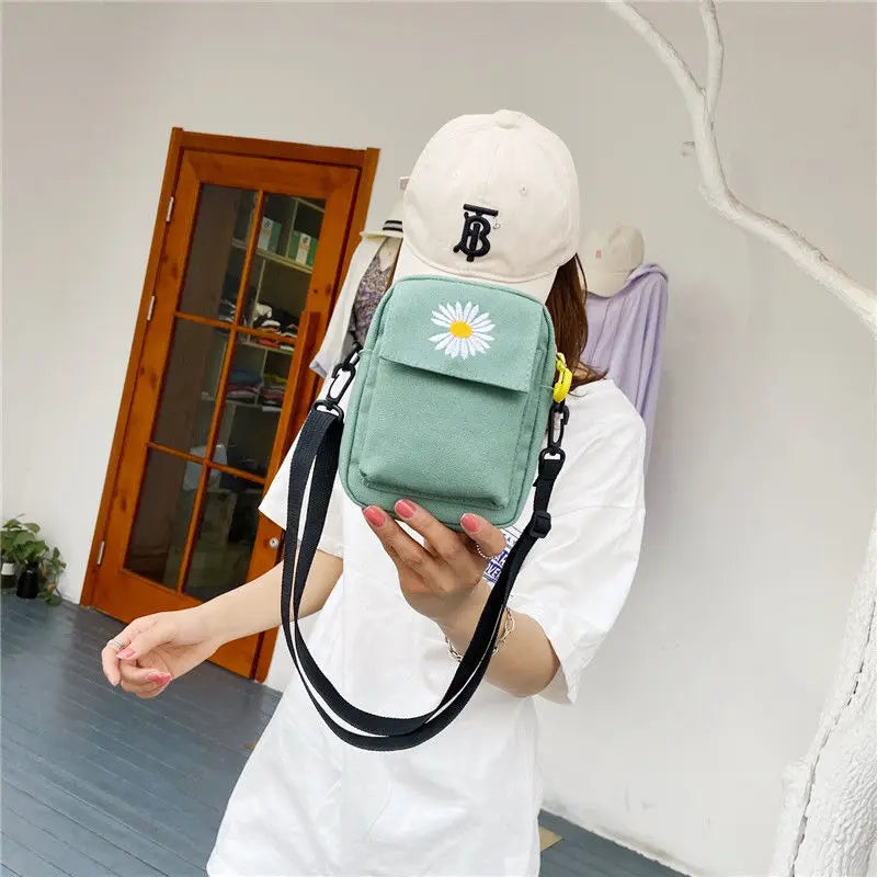 Canvas Diagonal Cross Bag Large Shoulder Bag Women Messenger Bags