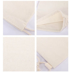 Canvas Drawstring Bag String Backpack Men Women