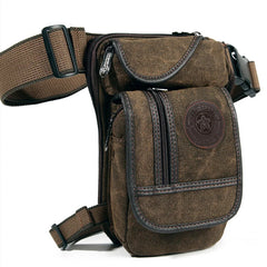 Canvas Drop Leg Bag Outdoor Waist Pack for Men Women Tactical Military Motorcycl