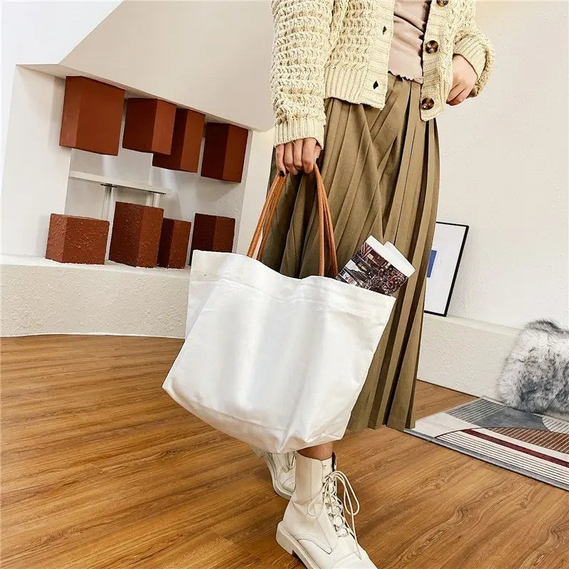 Canvas Female Handbag Comfortable Shoulder Bag Large Capacity Tote