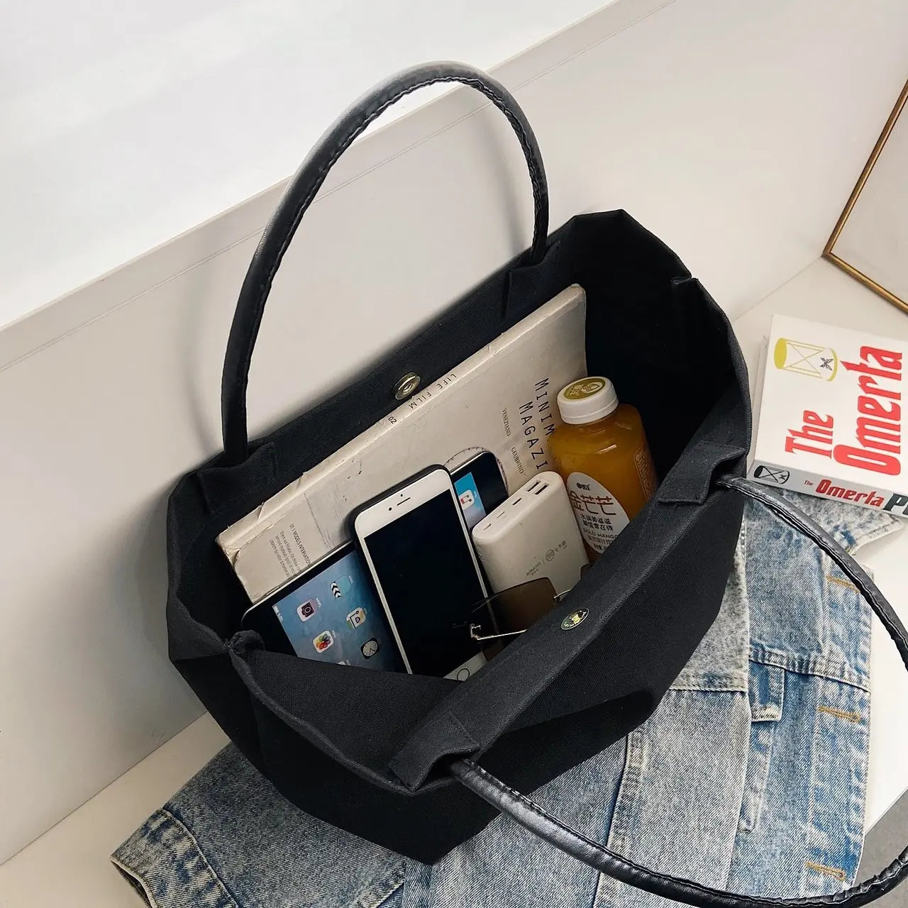 Canvas Female Handbag Comfortable Shoulder Bag Large Capacity Tote