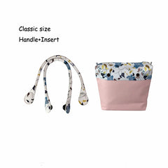 Canvas Floral Inner Pocket Handle for O Bag Mini