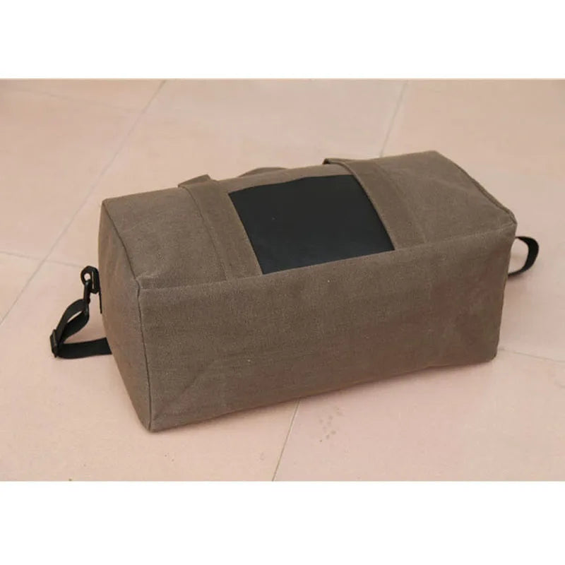 Canvas Folding Bag Men Travel Bags Handbag Large Capacity
