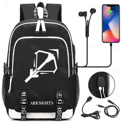 Arknights Backpack for School Boys Girls Student Bookbag Teenager Backpack for M
