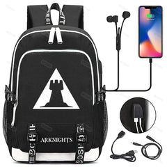 Arknights Backpack for School Boys Girls Student Bookbag Teenager Backpack for M