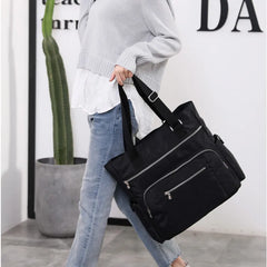 Canvas Shoulder Bag Women's Leisure Messenger High Capacity Waterproof Crossbody