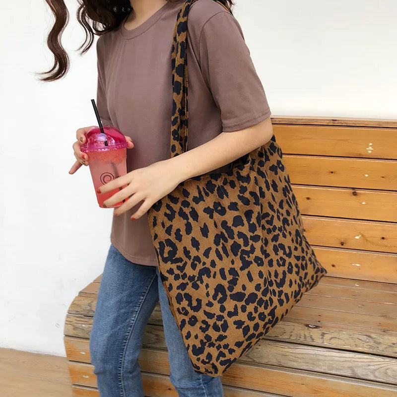 Canvas Handbag for Girls Ladies Large Capacity Women Tote Bag With Zipper