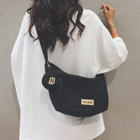 Canvas Hobos Crossbody Bag for Women