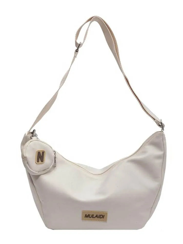 Canvas Hobos Crossbody Bag for Women