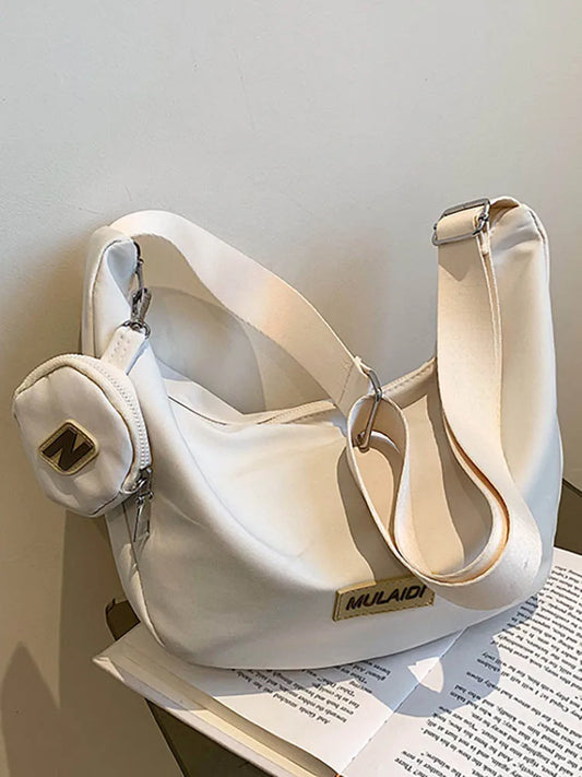 Canvas Hobos Crossbody Bag for Women