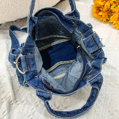 Canvas Ladies Small Shoulder Bag Girl Casual Tote Handbag Zipper Purse