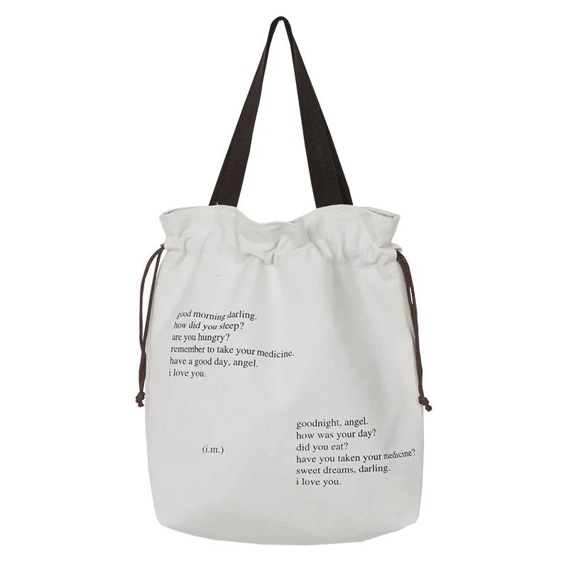 Canvas Lunch Bag Foil Lining Tote Cooler Handbag Picnic School Food Storage