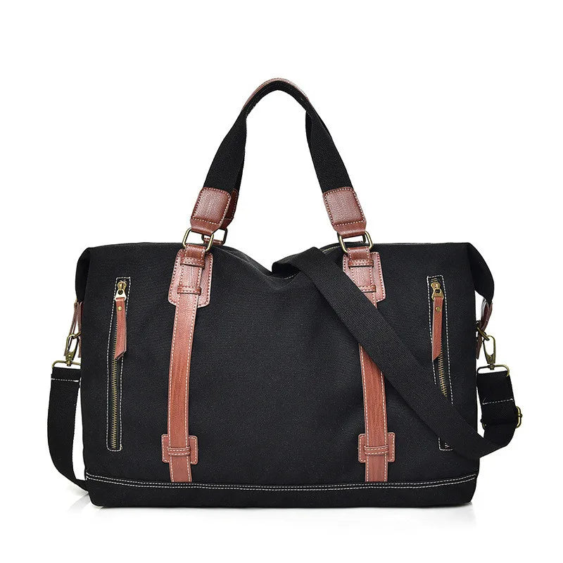 Canvas Men Shoulder Travel Bags Large Capacity Duffle Bags