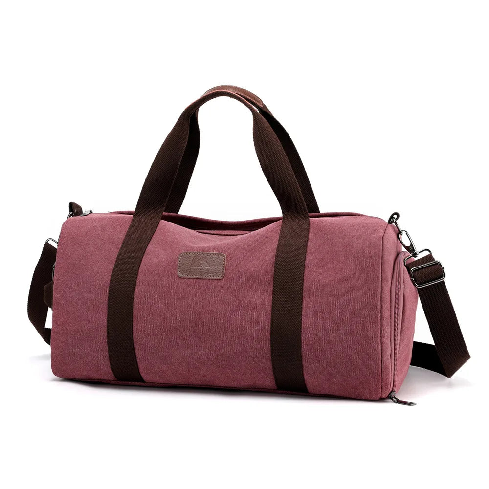 Canvas Men Shoulder Travel Bags Large Capacity Duffle Bags