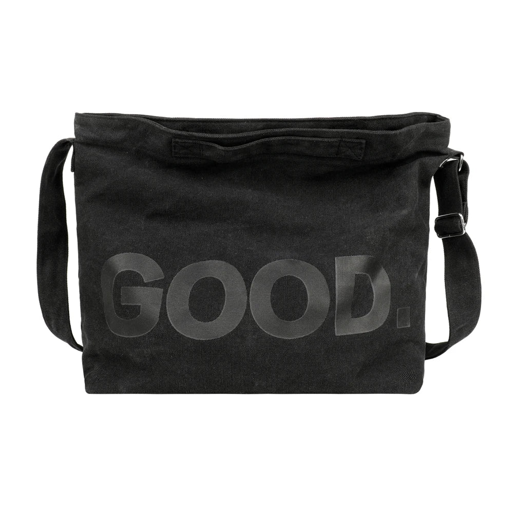 Canvas Messenger Bag Large Capacity Crossbody Soft Portable