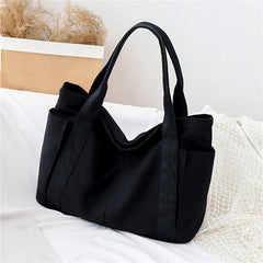 Canvas Multi-pockets Handbag - Student School Teacher