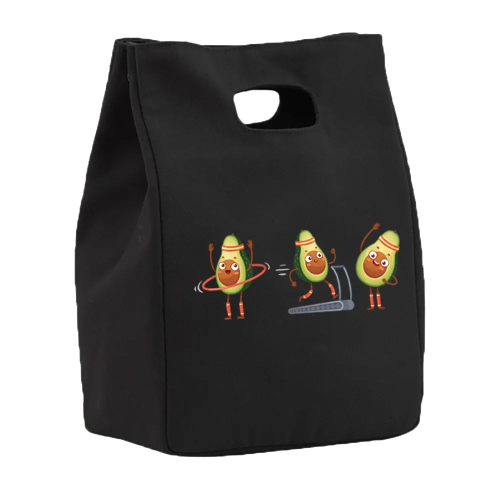 Canvas Portable Lunch Bag Insulated Eco-Friendly Bento Pouch