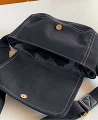 Canvas Preppy Style Women Messager Handbags Gilrs Single Shoulder Crossbody Bags
