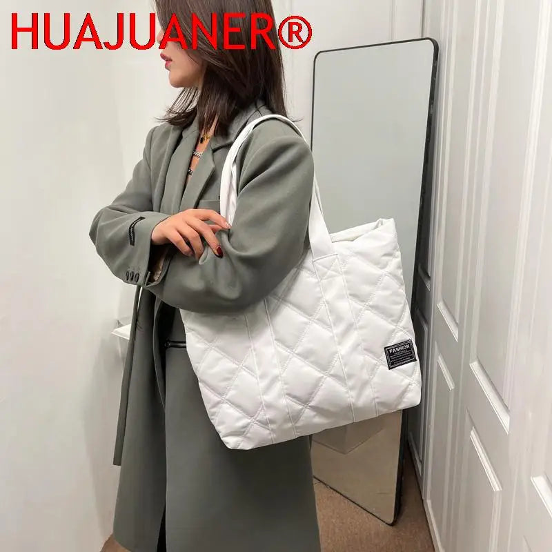 Canvas Shopper Shoulder Bag Soft Cotton Female Totes Bag