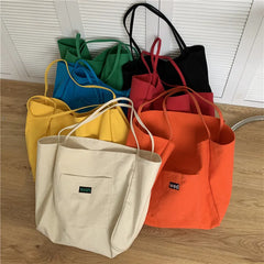 Canvas Large-capacity Shoulder Bag Tote Handbag