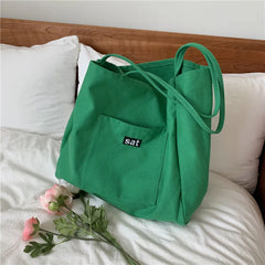 Canvas Large-capacity Shoulder Bag Tote Handbag