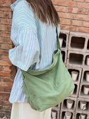 Canvas Shoulder Bag for Women Hobos Small Messenger Crossbody Bag