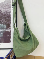 Canvas Shoulder Bag for Women Hobos Small Messenger Crossbody Bag