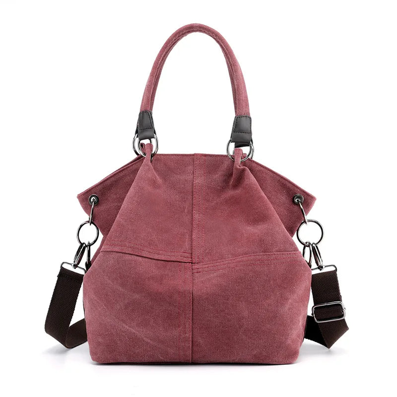 Canvas Shoulder Bag for Women Large Capacity Casual Messenger Bag