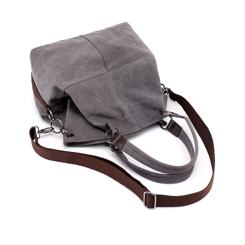 Canvas Shoulder Bag for Women Large Capacity Casual Messenger Bag