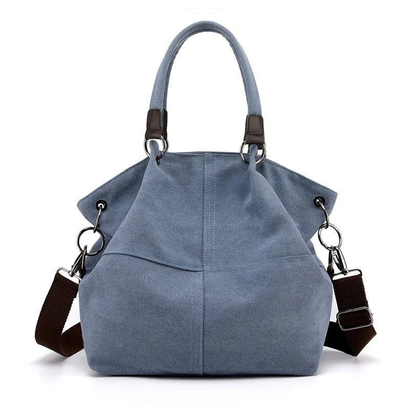 Canvas Shoulder Bag for Women Large Capacity Casual Messenger Bag