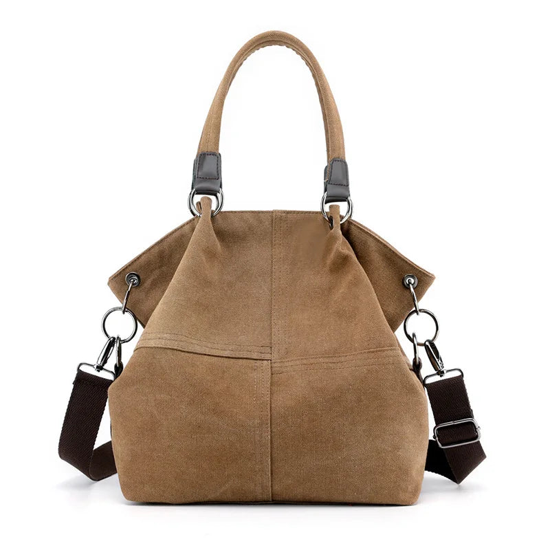Canvas Shoulder Bag for Women Large Capacity Casual Messenger Bag