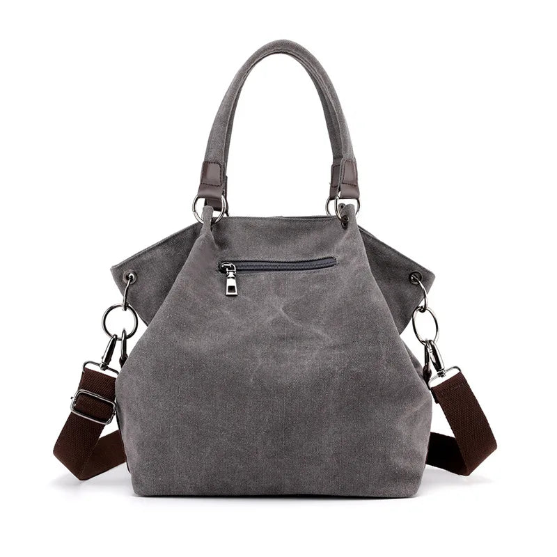 Canvas Shoulder Bag for Women Large Capacity Casual Messenger Bag