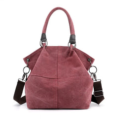 Canvas Shoulder Bag for Women Large Capacity Casual Messenger Bag