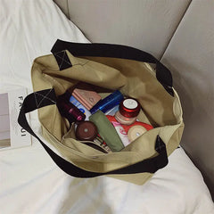 Canvas Shoulder Bags Women School Book Handbags Casual Totes Shopper Bolsa