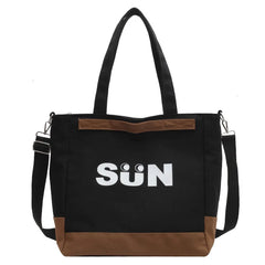Canvas Shoulder Bags Women Large Capacity Lightweight Casual Messenger Bag